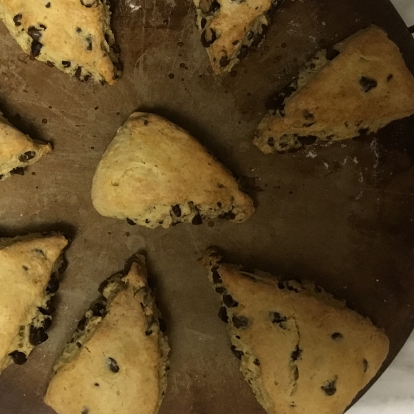 Hazelnut Chocolate Chip Scones