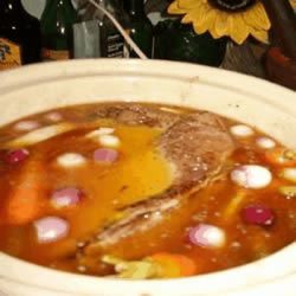 Slow Cooker Squirrel and Veggies