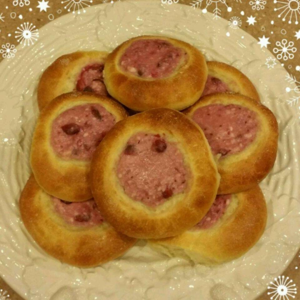 Raspberry Vatrushka Buns