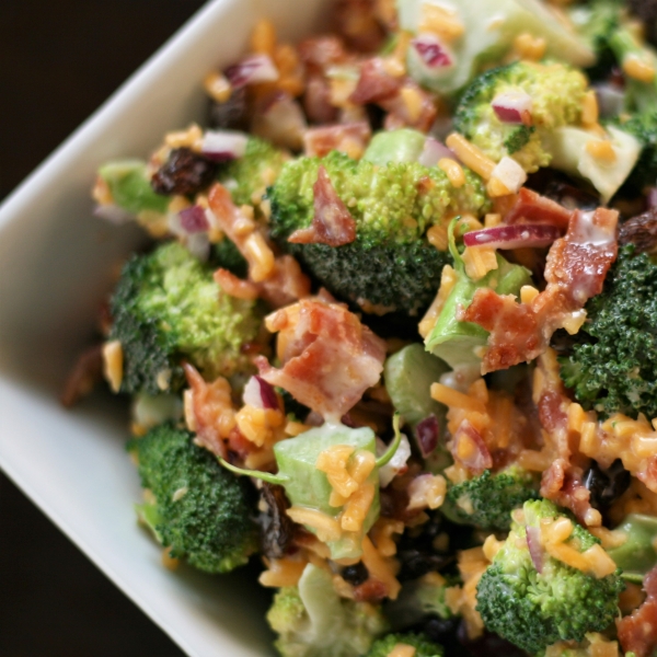 Martie's Broccoli Salad with Bacon and Cheese