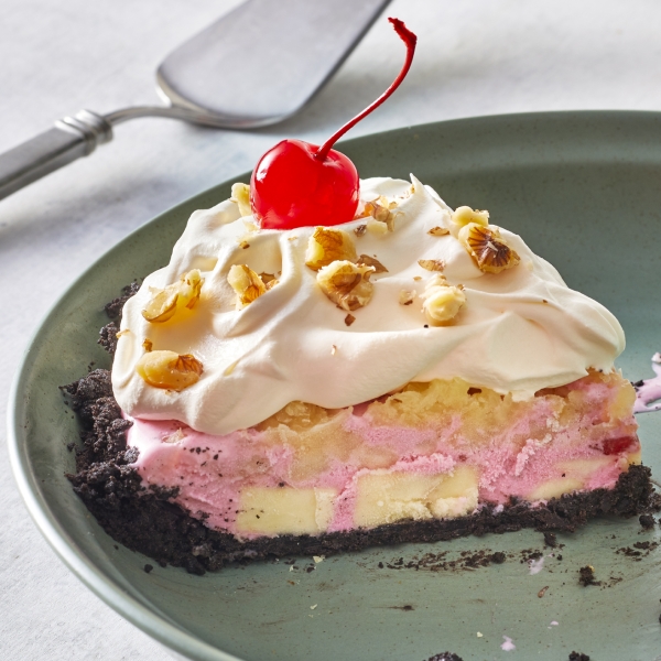 Banana Split Ice Cream Pie