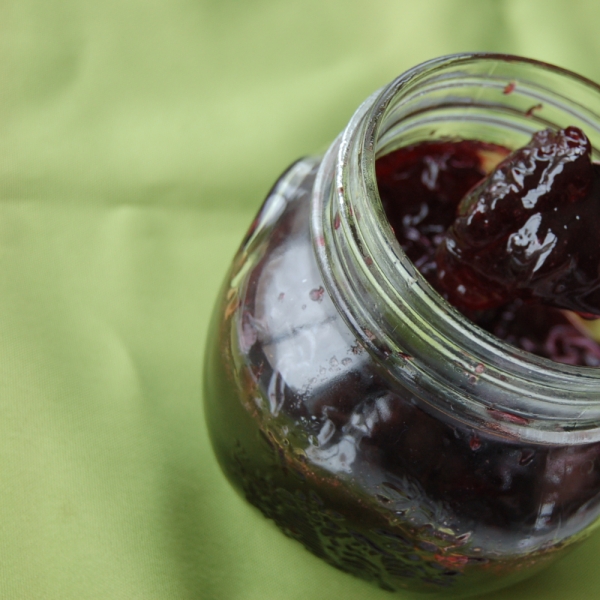 Sweet Cherry Jam with Spices and Red Wine