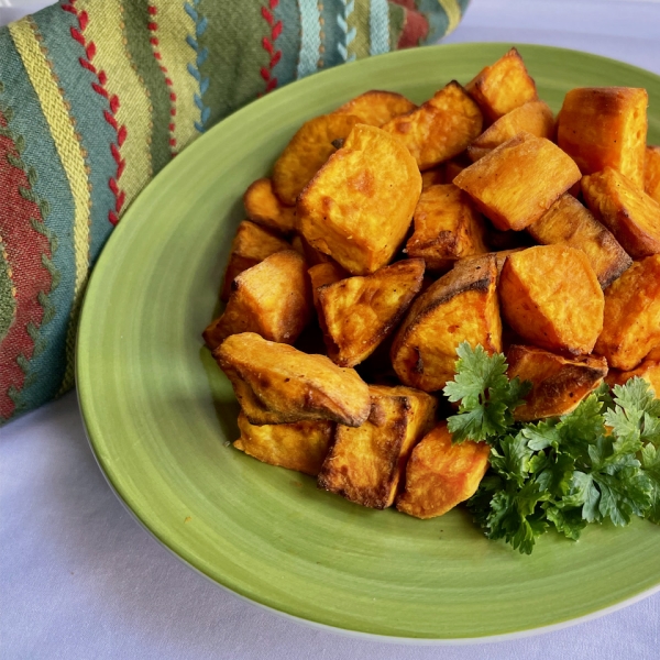 Air Fryer Roasted Sweet Potatoes