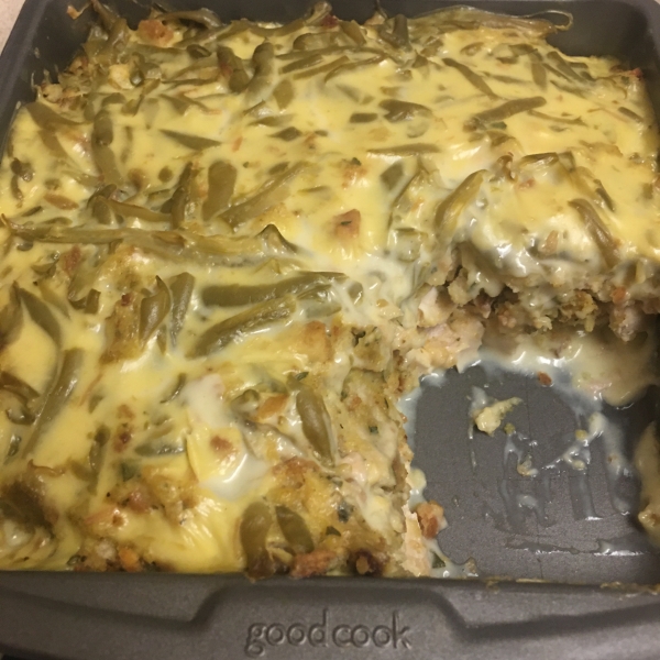 Chicken, Stuffing and Green Bean Casserole
