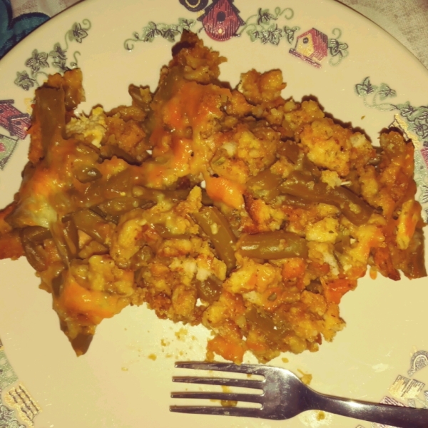 Chicken, Stuffing and Green Bean Casserole