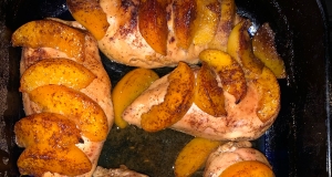 Baked Chicken with Peaches