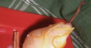 Poached Pears with Wine Vinaigrette