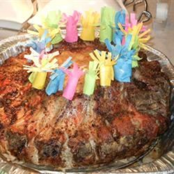 Crown Roast of Pork with Sausage Stuffing