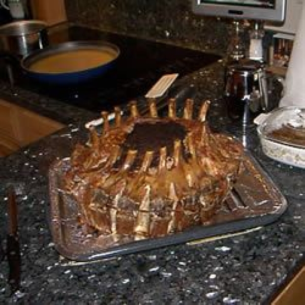 Crown Roast of Pork with Sausage Stuffing