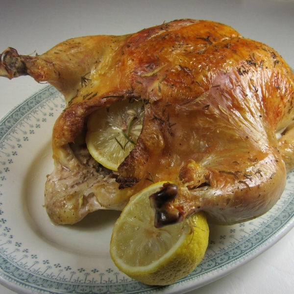 Roast Chicken with Lemon, Garlic, and Rosemary