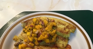 Curried Tilapia with Mango Salsa