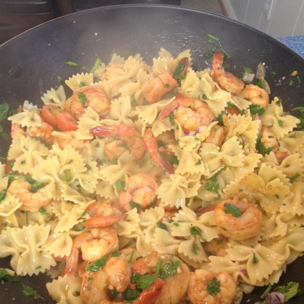 Lime-Shrimp Avocado Pasta Salad