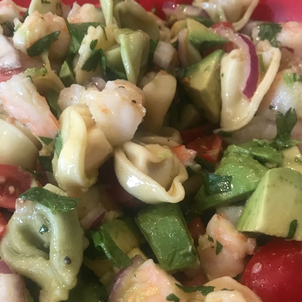 Lime-Shrimp Avocado Pasta Salad