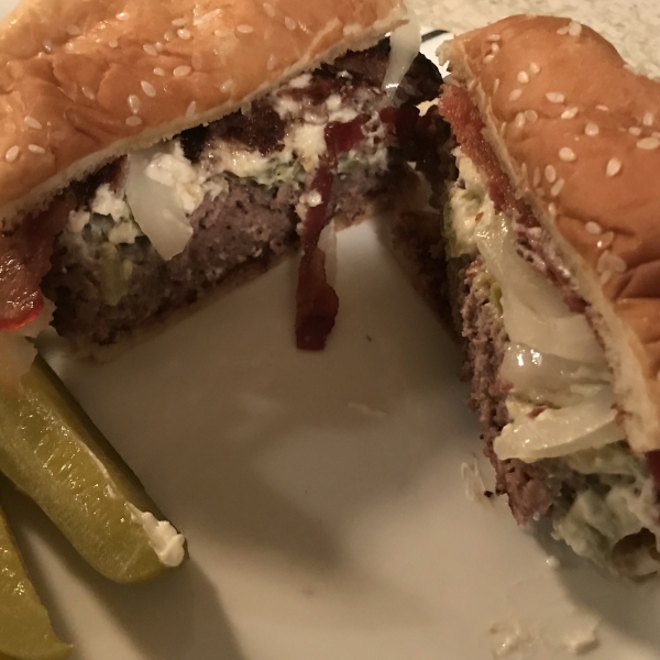Cream Cheese-Jalapeno Hamburgers