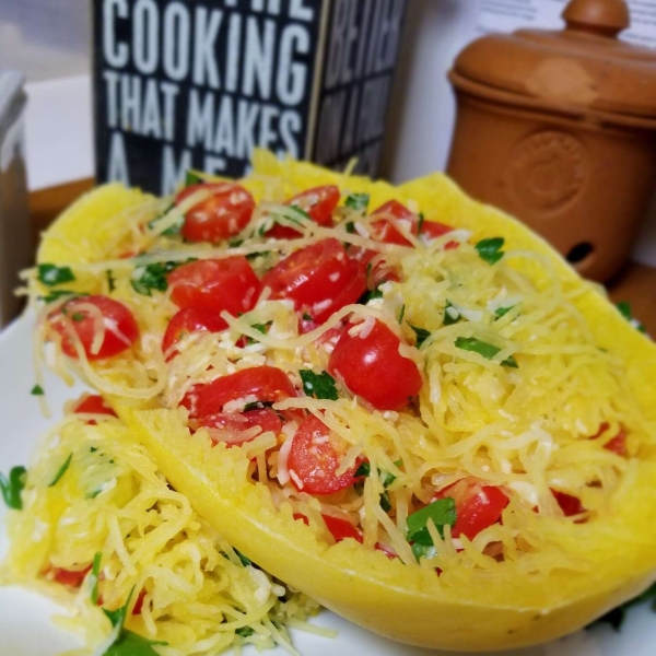 Cheesy Spaghetti Squash Bowl