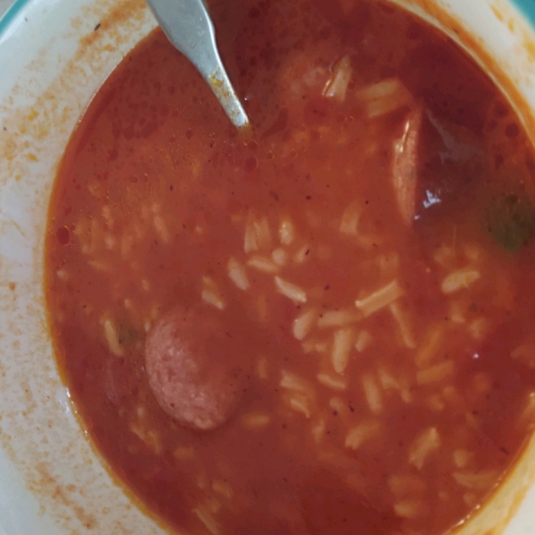 Tomato Chicken Rice Soup