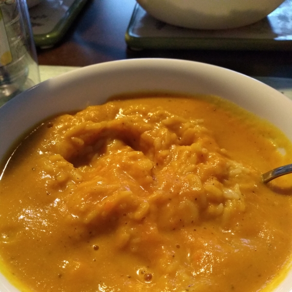 Roasted Carrot and Cauliflower Curried Soup