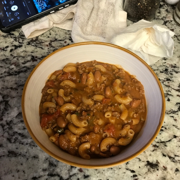 One-Pot Chili Mac and Cheese