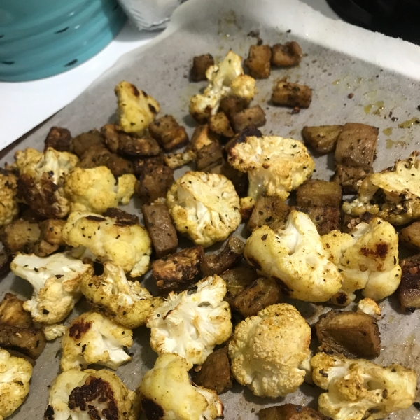 Cauliflower Eggplant Curry-Cumin Roast