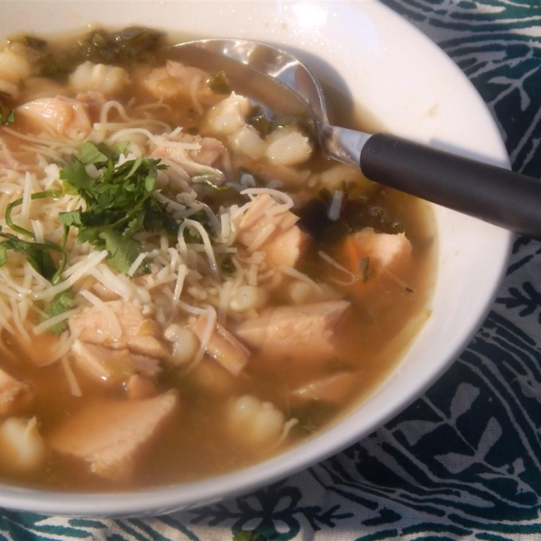 Green Chile Posole (Low-Fat)