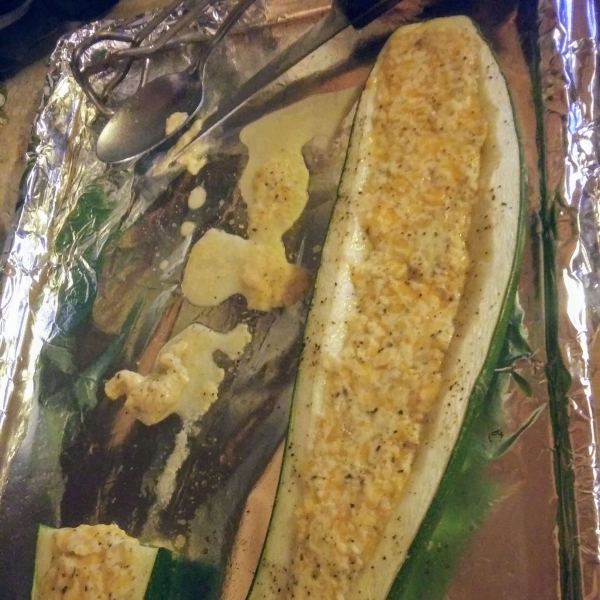 Ricotta Stuffed Zucchini