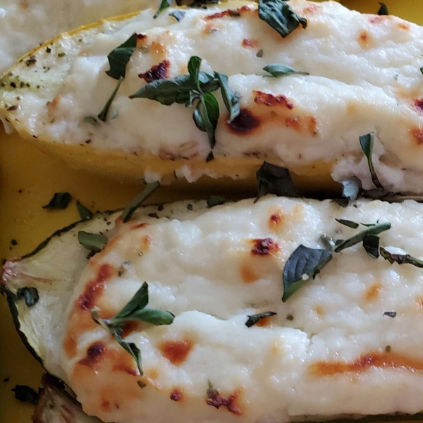Ricotta Stuffed Zucchini