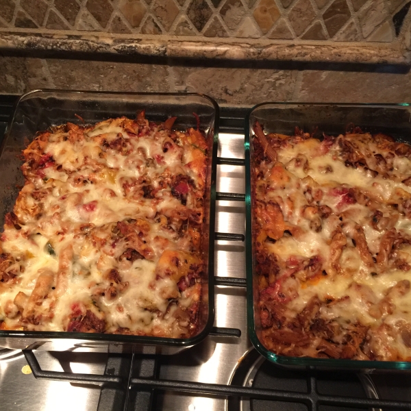 Healthy Ground Turkey and Vegetable Pasta Bake