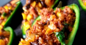 Chorizo-Stuffed Poblano Peppers