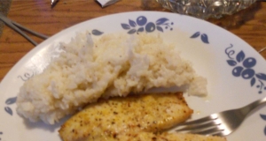 Butter-Baked Tilapia and Coconut Rice