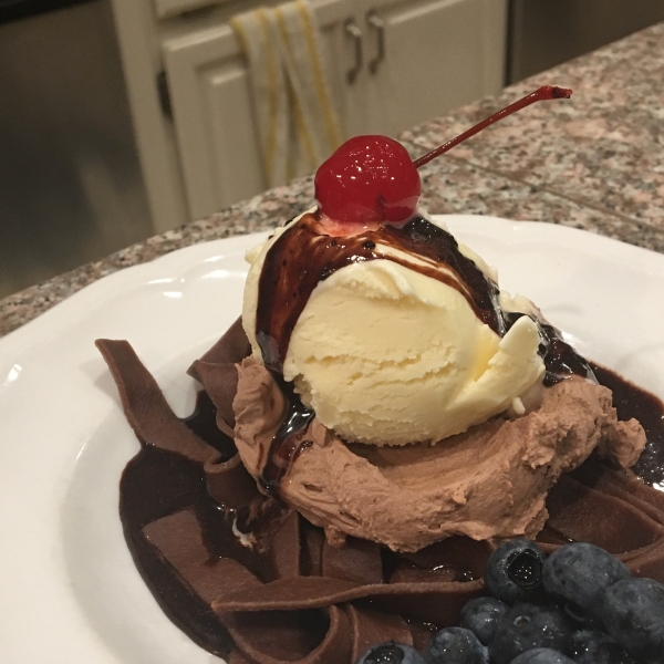 Chocolate Lovers Fettuccine a la Mode
