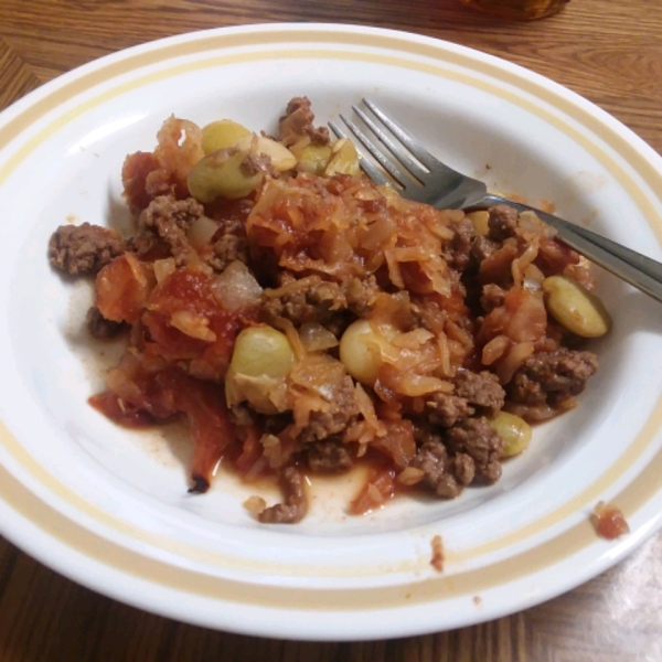 BBQ Sauerkraut Casserole