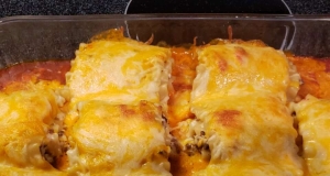 Mexican Lasagna Rollups