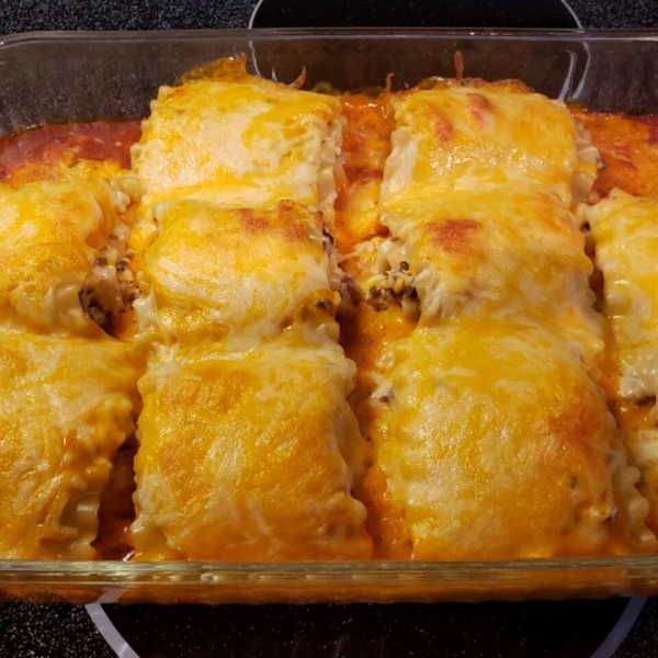 Mexican Lasagna Rollups