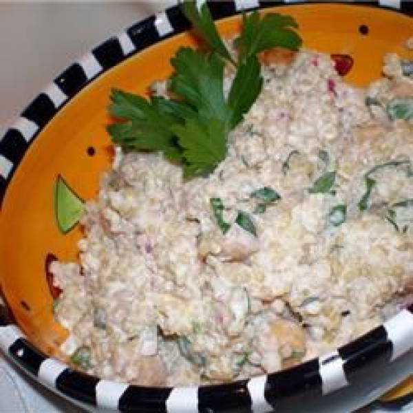 Chickpea and Quinoa Salad with Lemon and Tahini