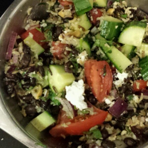 Black Bean and Wild Rice Salad