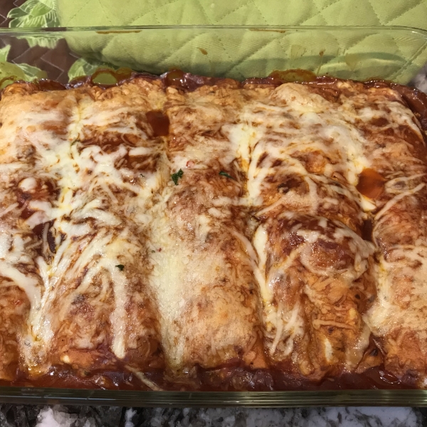 Spinach and Chicken Enchiladas