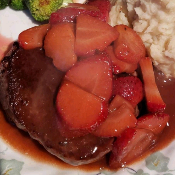 Filet Mignon and Balsamic Strawberries