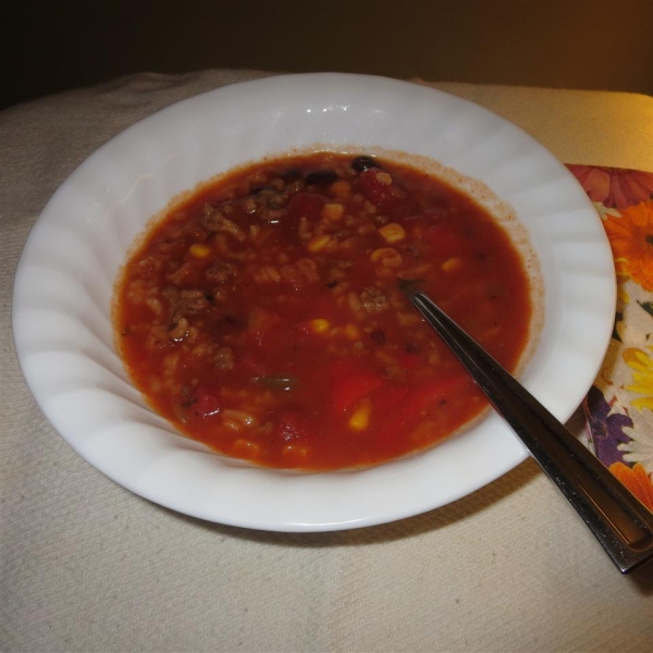 Ashley's Stuffed Pepper Soup