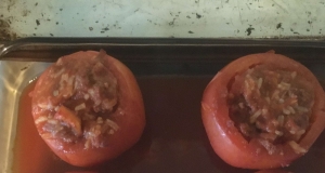 Rice and Beef Stuffed Tomatoes