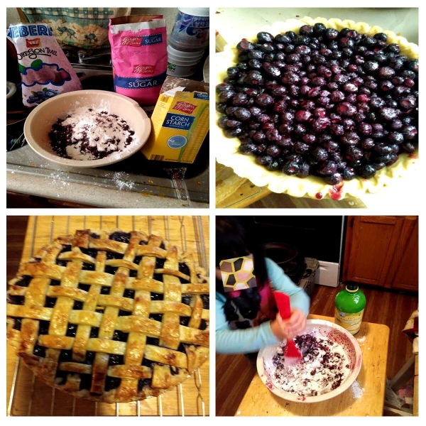 Blueberry Pie with Frozen Berries