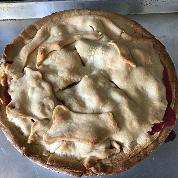 Fresh Rhubarb Pie