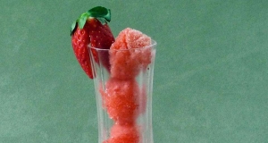 Champagne Sorbet with Berry Medley