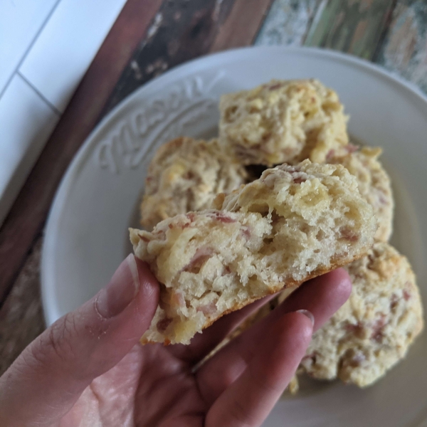 Ham and Cheese Buttermilk Biscuits