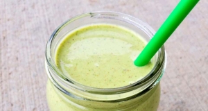 Green Banana and Peanut Butter Smoothie