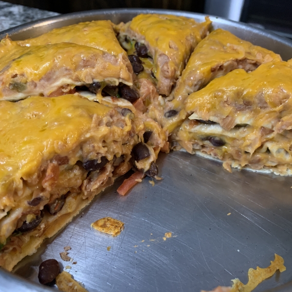 Seven Layer Tortilla Pie