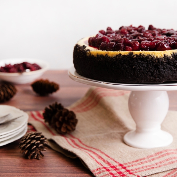 Cranberry Mascarpone Cheesecake