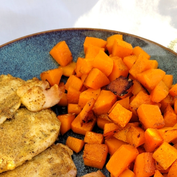 Sheet Pan Mustard Chicken with Roasted Butternut Squash