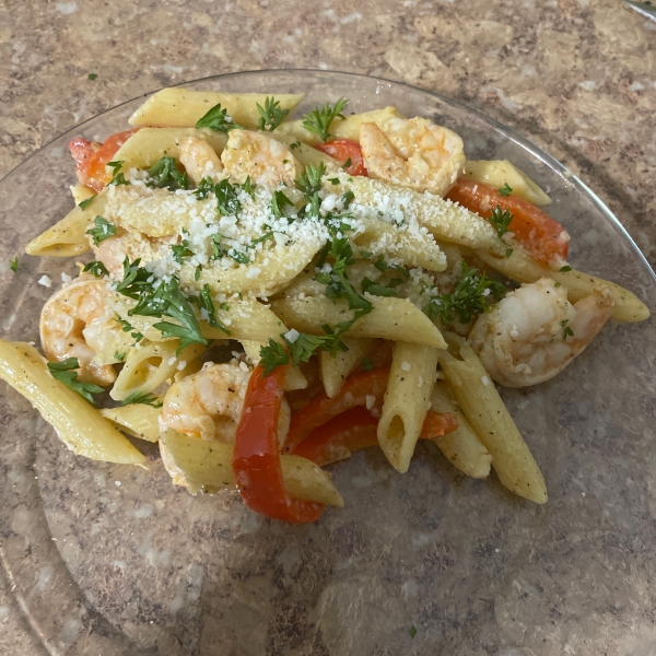 Easy Lemon-Shrimp Pasta