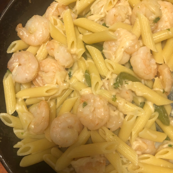 Easy Lemon-Shrimp Pasta