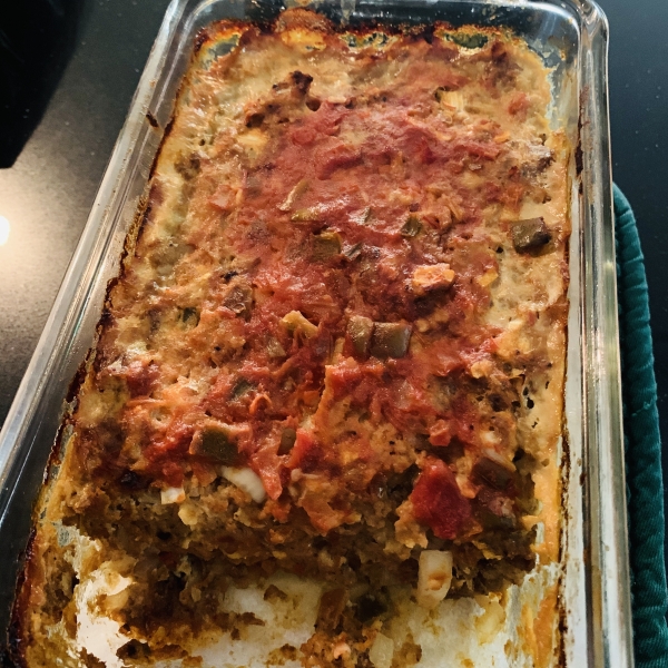 Mexican Meatloaf with Green Chile Peppers